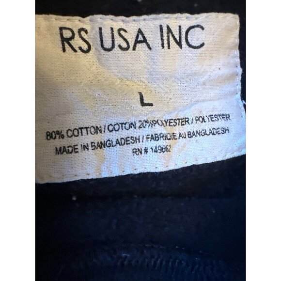 New York City Sweatshirt By RS USA Inc Est. 1664 Black & Yellow Print L - Picture 3 of 4